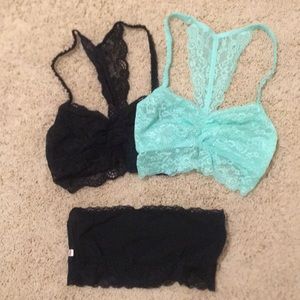 Bralettes and tube top